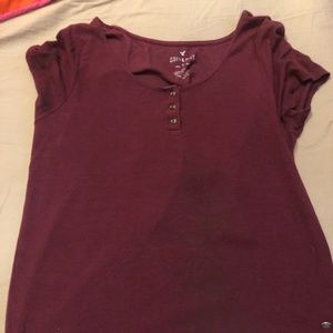 American Eagle Maroon Top